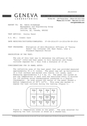 Sunjoy Antibacterial Test Report - USA
